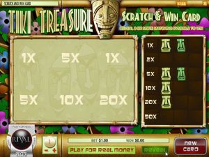 Automat do gier Scratch Card: Tiki Treasure