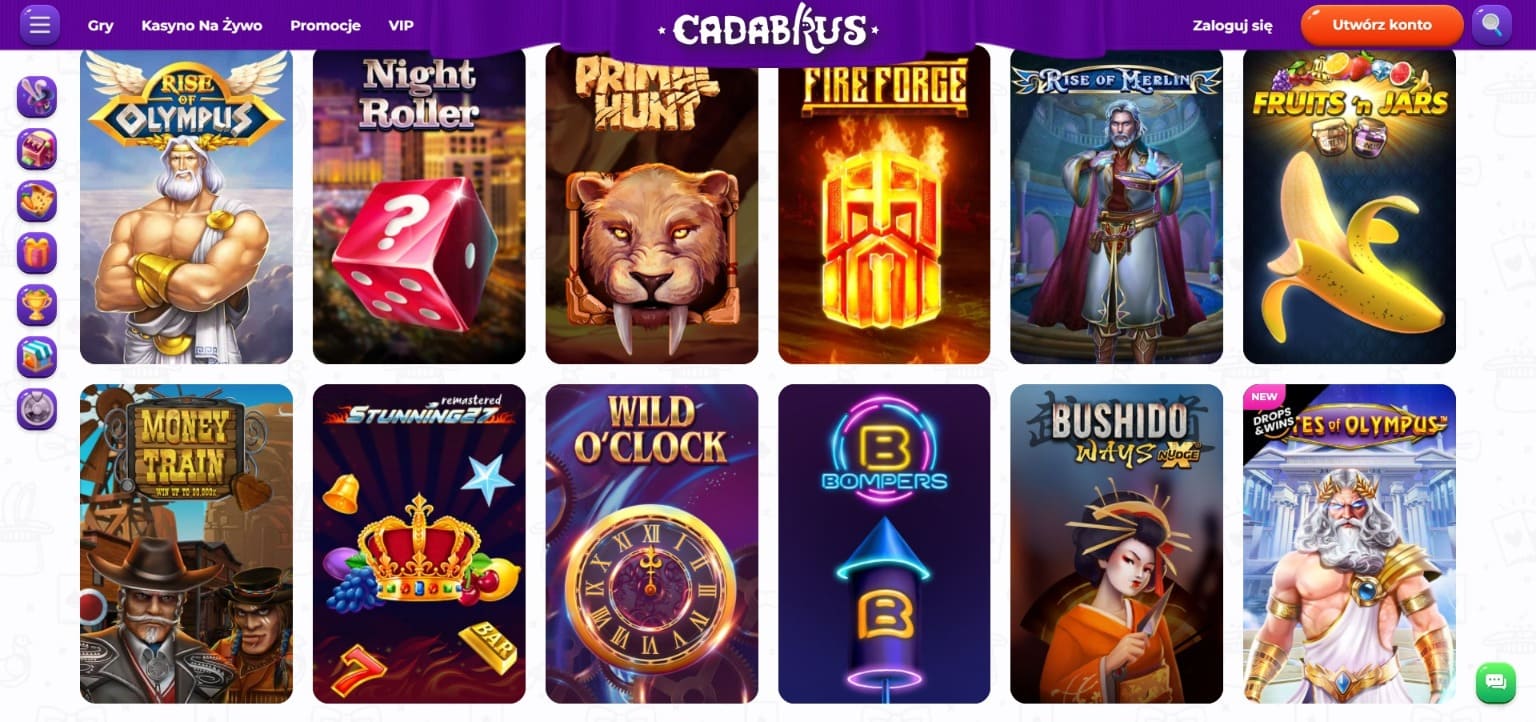 Cadabrus Casino automaty do gier