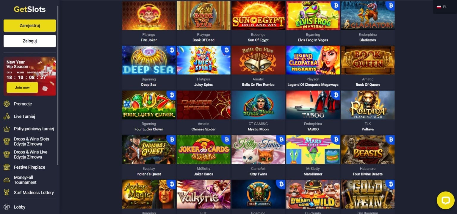 GetSlots Casino automaty do gier