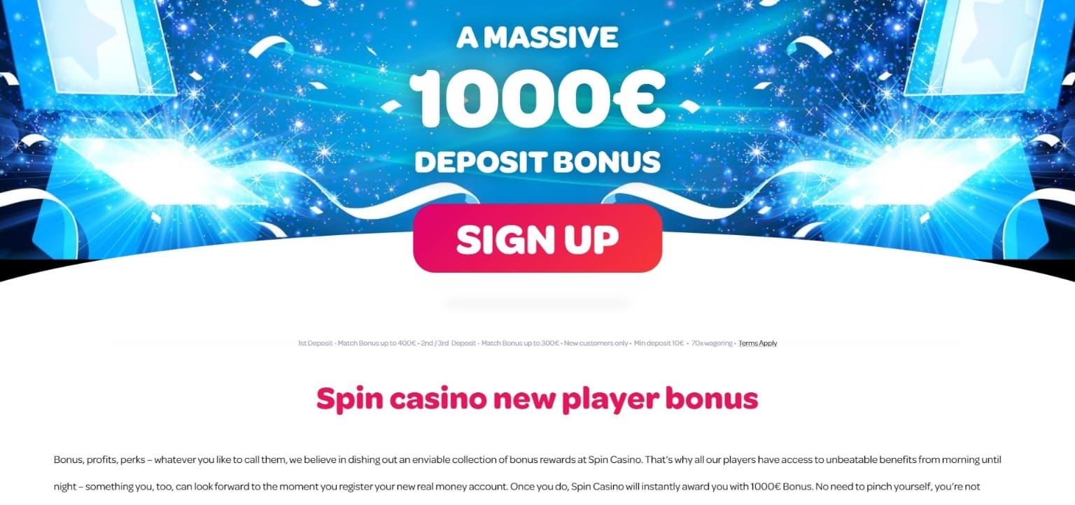 Bonusy kasynowe Spin