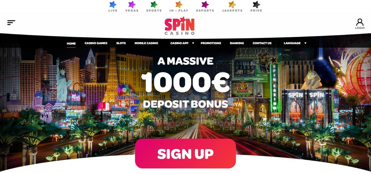 Oficjalna strona kasyna Spin