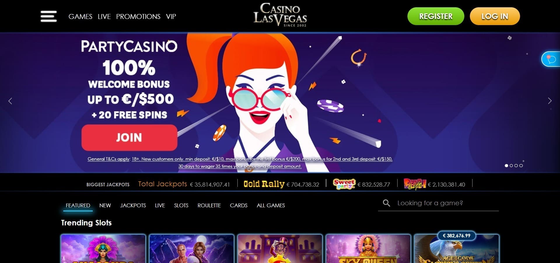 Oficjalna strona kasyna Las Vegas