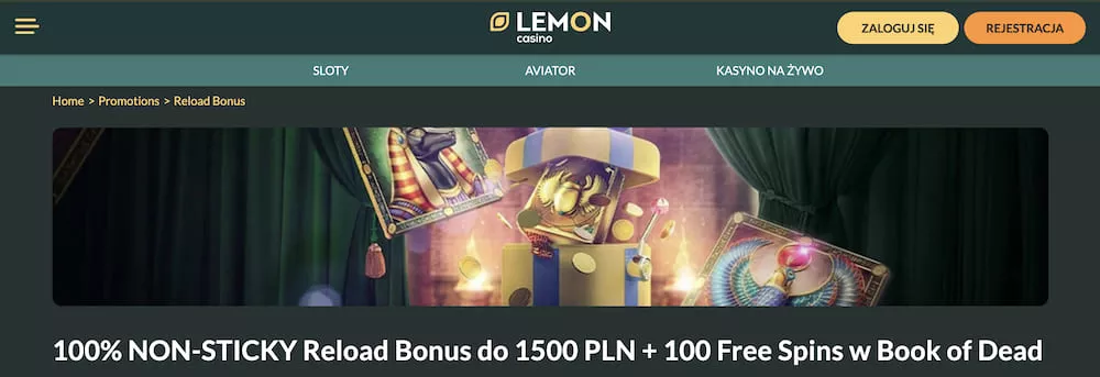 Lemon Casino - Bonus Reload