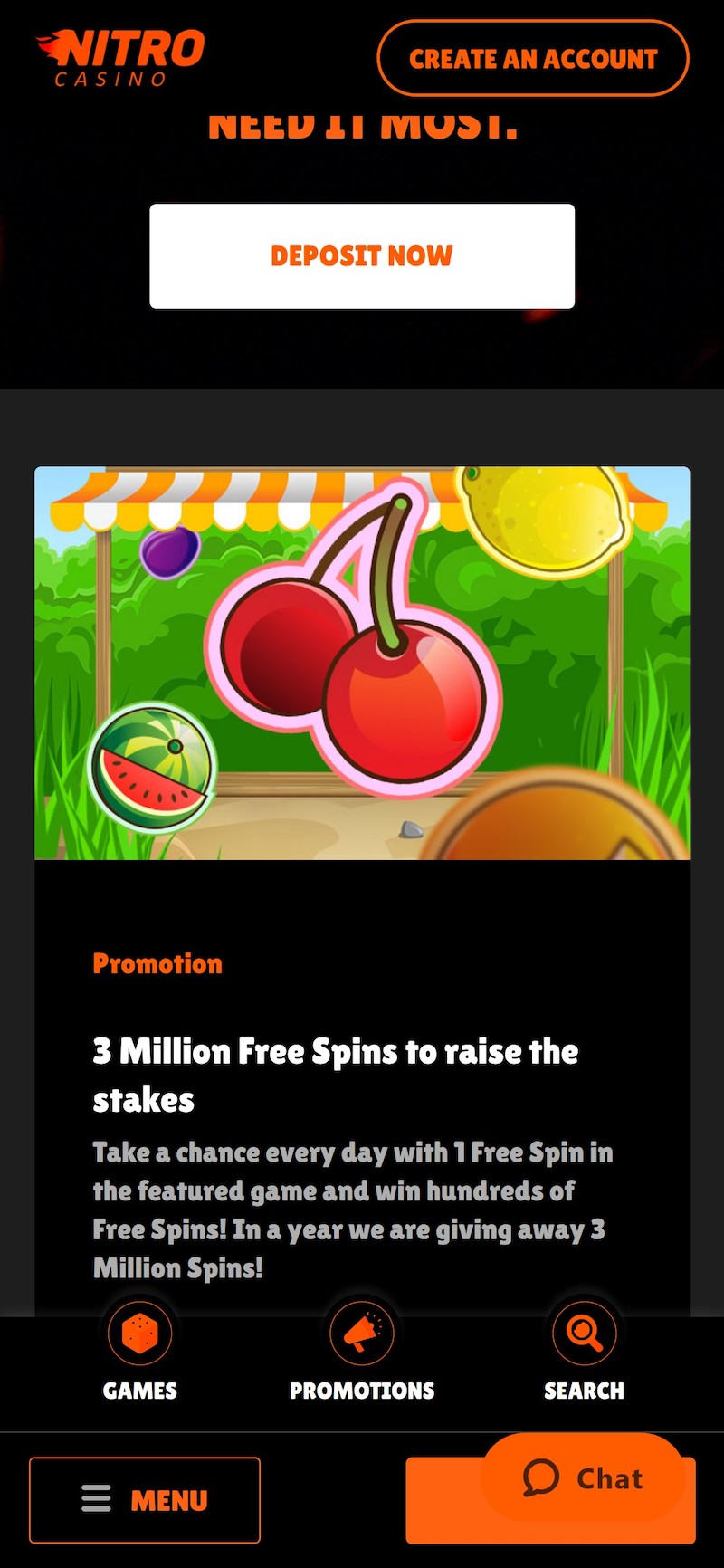 Bonusy Nitro casino