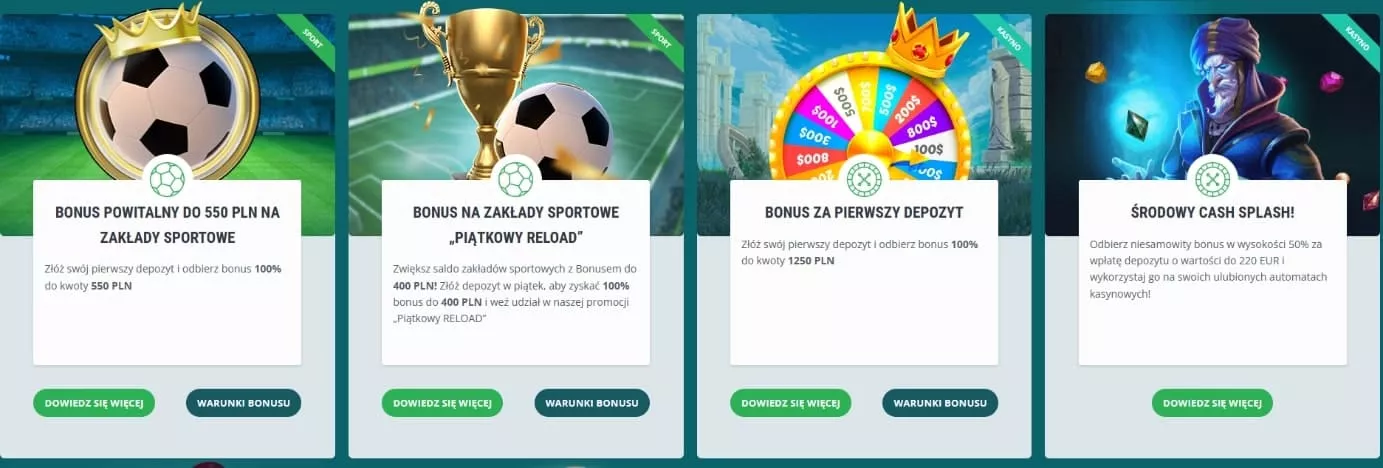 Polskie kasyna z kodami