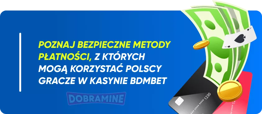 Metody płatności w kasynie BDMbet