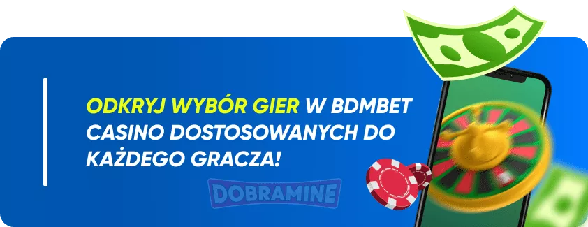 Wybór gier w BDMbet Casino