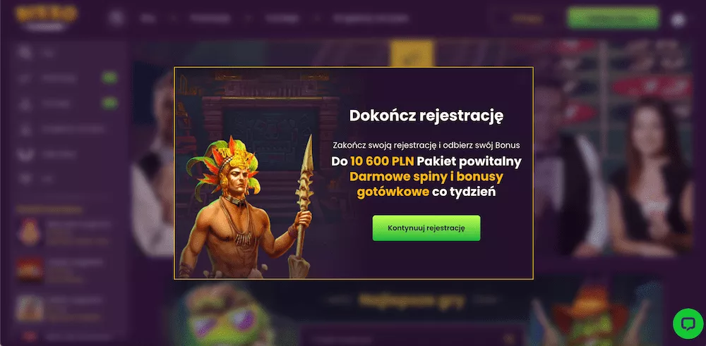 Bizzo Kasyno - Rejestracja3