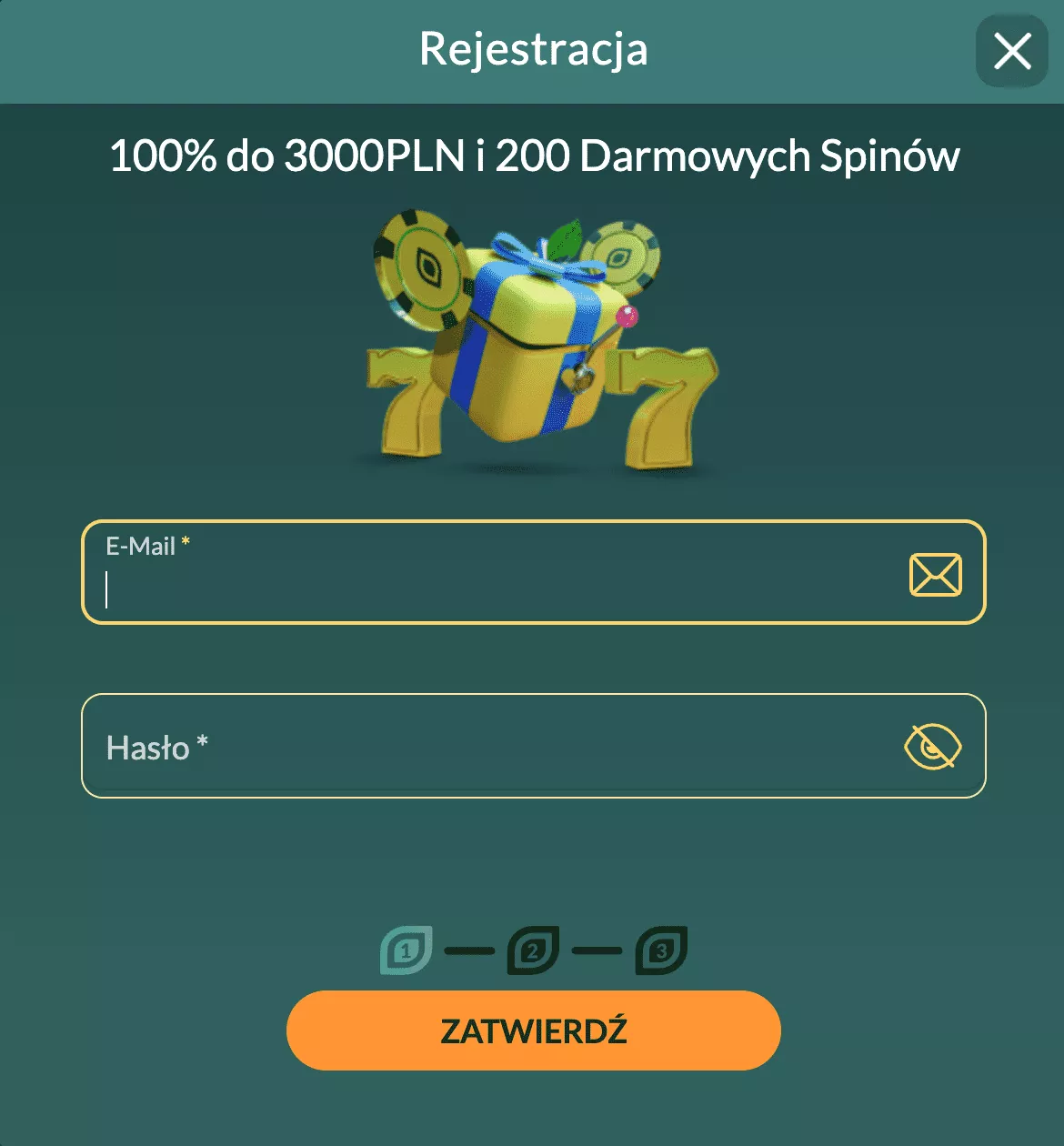 Lemon Casino - Rejestracja 2