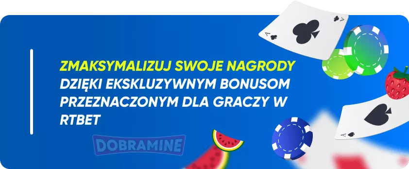 Bonusy w kasynie RTbet dla graczy w Polsce