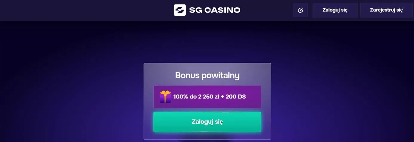 SG bonus powitalny