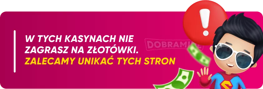 Kasyna, których należy unikać, grając z polską walutą