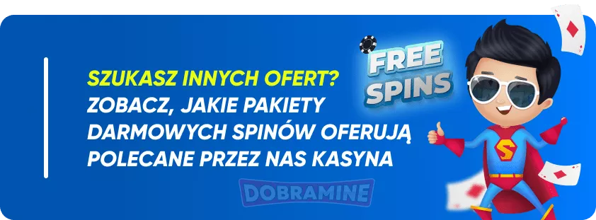 Najlepsze oferty pakietów darmowych spinów alternatywne do 50 FS 