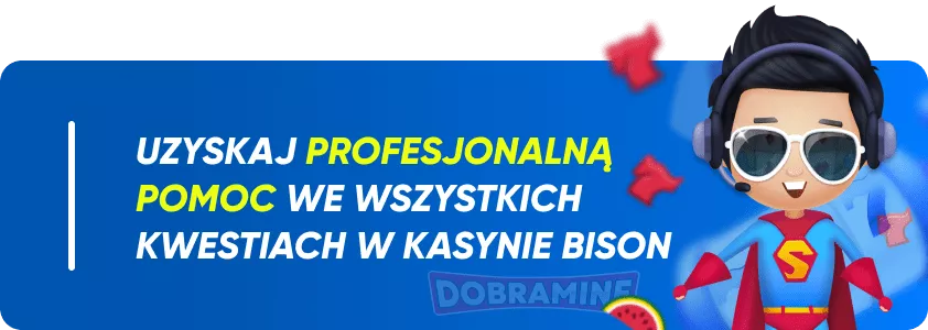 Obsługa klienta w kasynie Bison