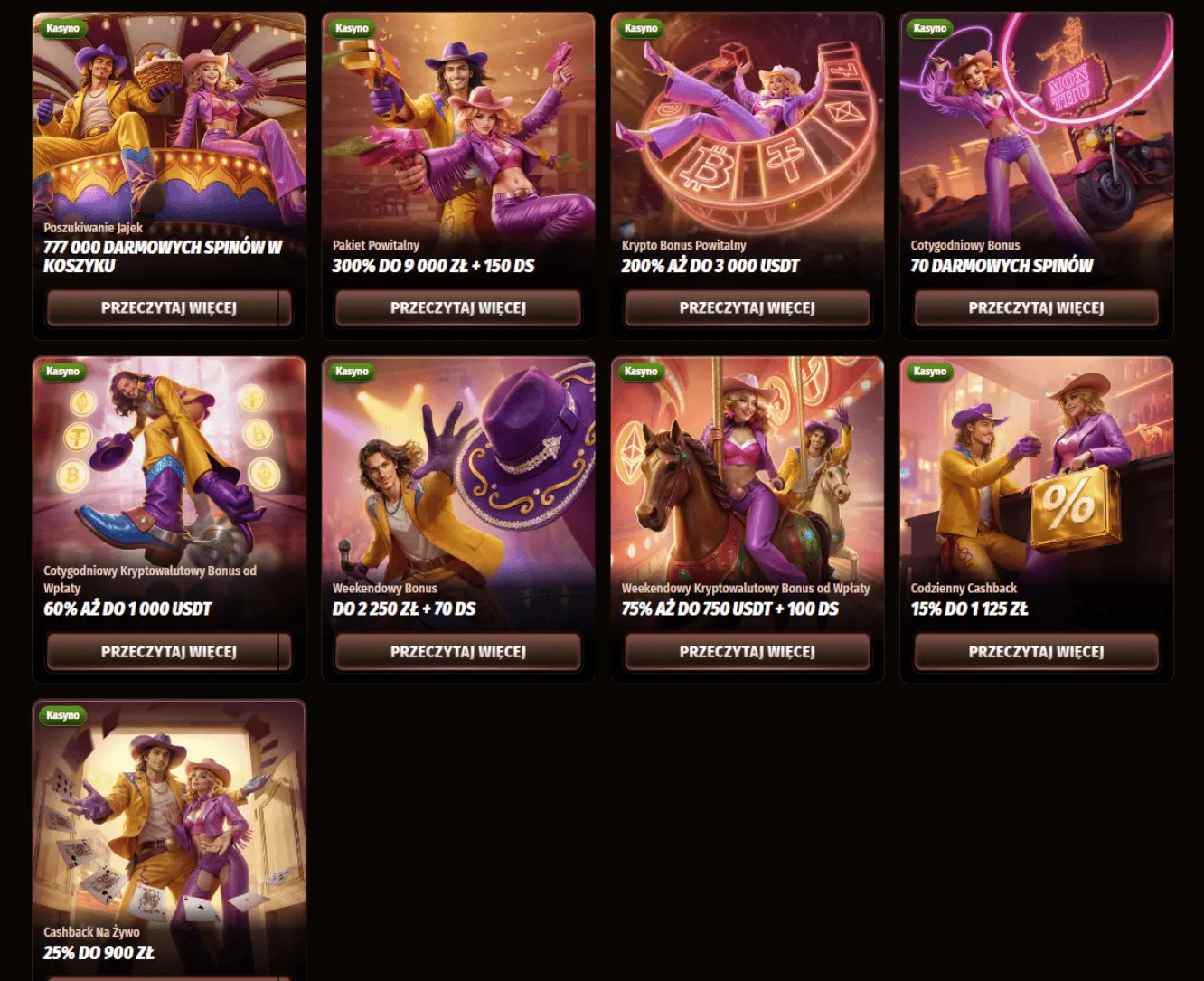 Bonus powitalny w Westace Casino