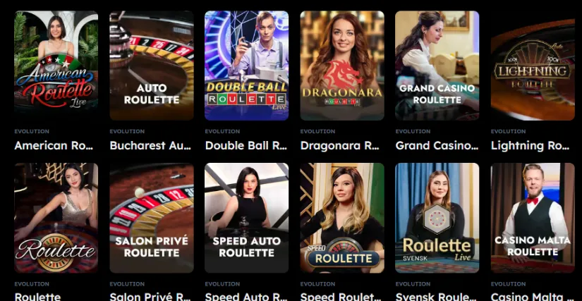 VegasNova — ruletka na żywo od Evolution