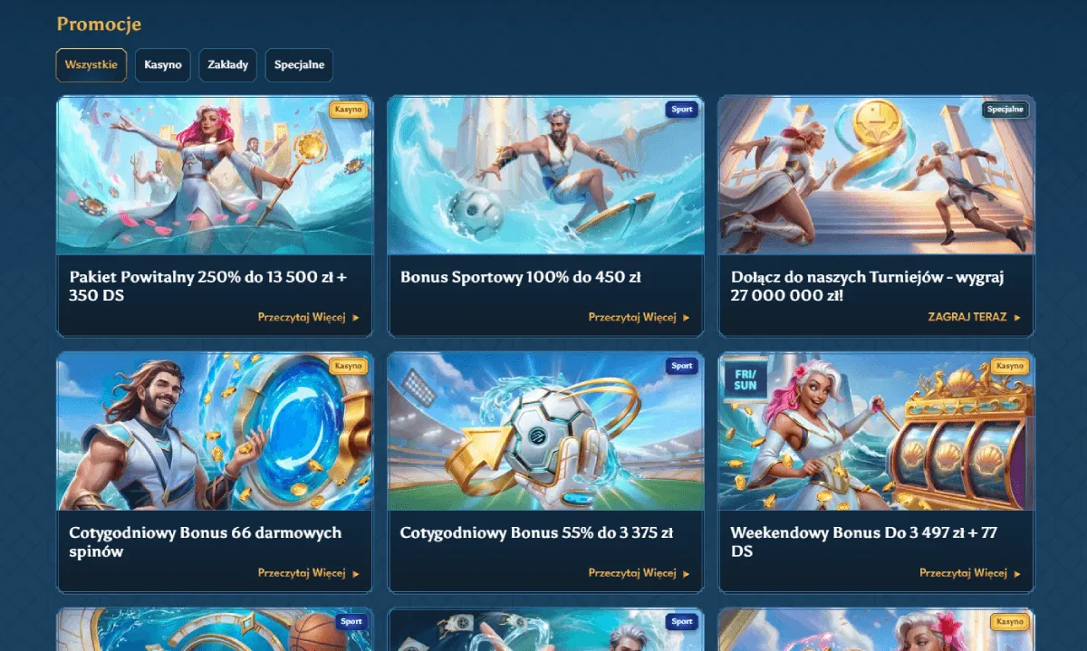 Bonusy Casea – cashback, FS i turnieje